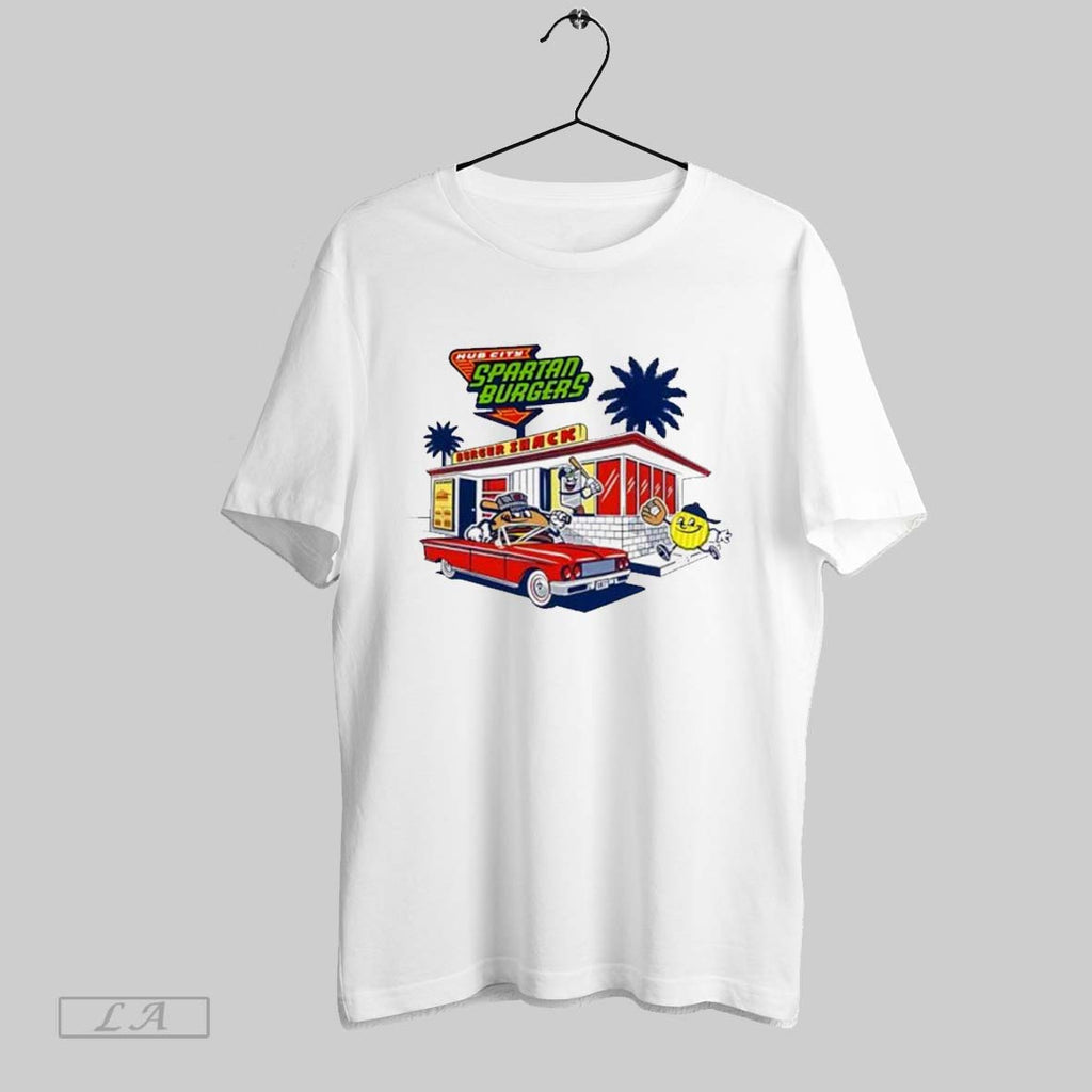 Original Hub City Spartanburgers Milb Vintage Graphic _4inrjb
