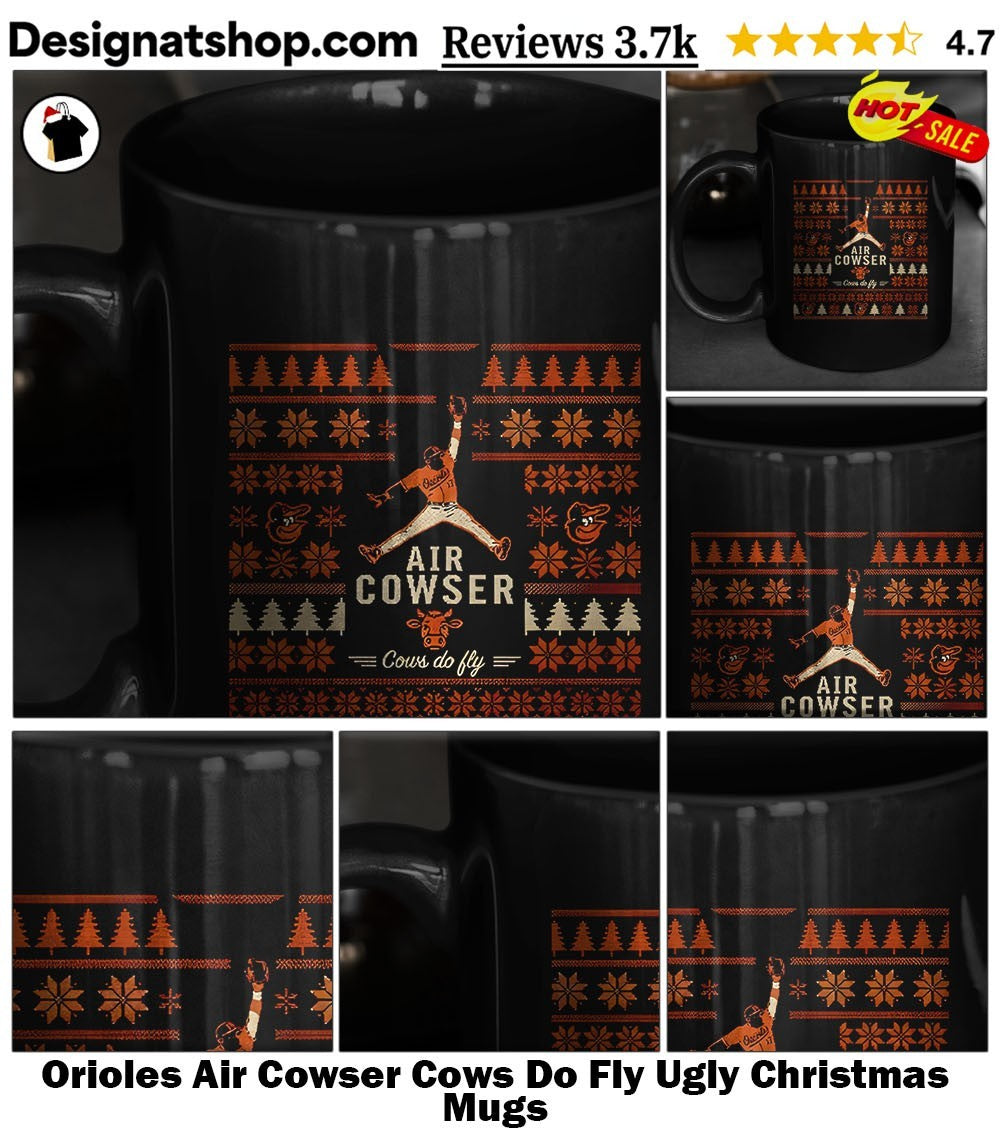 Orioles Air Cowser Cows Do Fly Ugly Christmas shirt