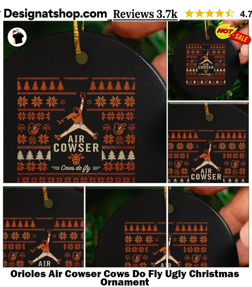 Orioles Air Cowser Cows Do Fly Ugly Christmas shirt