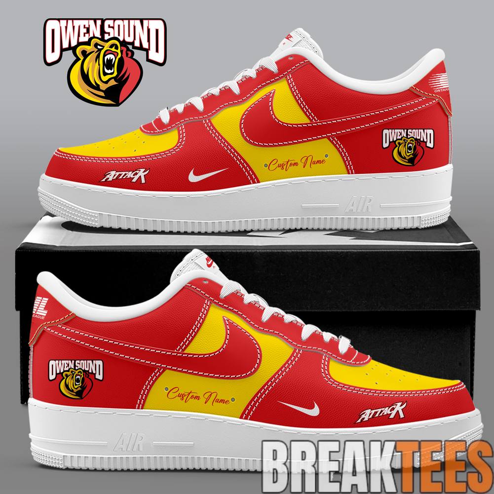 Owen Sound Attack Custom Air Force 1 Sneaker