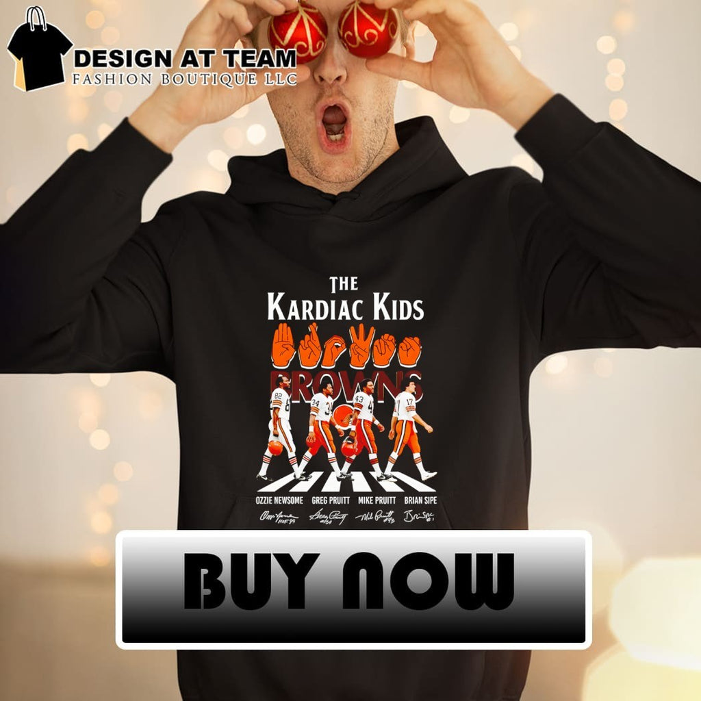 Ozzie Newsome Greg Pruitt Mike Pruitt Brian Sipe The Kardiac Kids Browns Abbey Road shirt