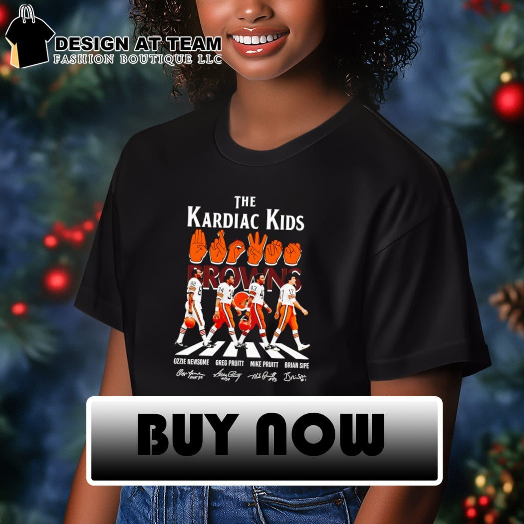Ozzie Newsome Greg Pruitt Mike Pruitt Brian Sipe The Kardiac Kids Browns Abbey Road shirt