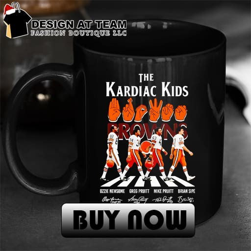 Ozzie Newsome Greg Pruitt Mike Pruitt Brian Sipe The Kardiac Kids Browns Abbey Road shirt