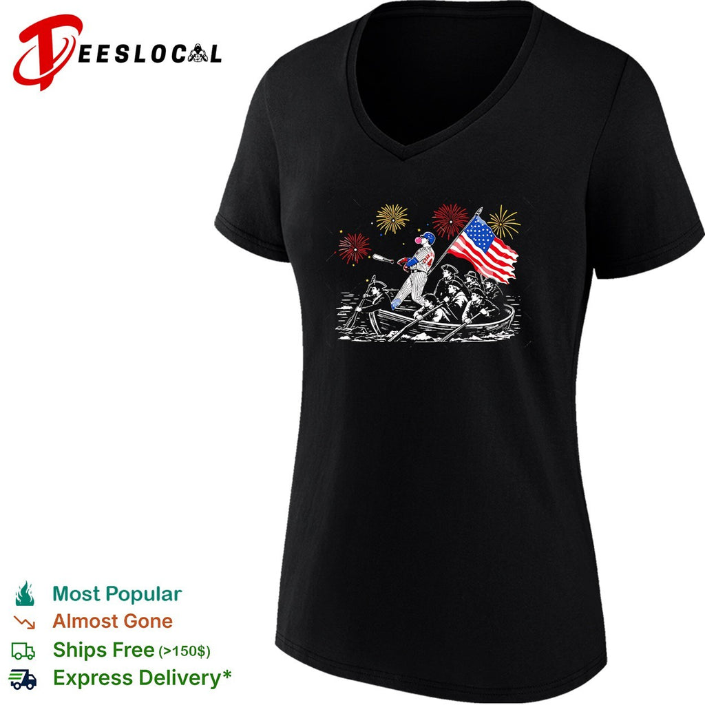 PCA Chicago Cubs Crossing The Delaware 4th of July shirt