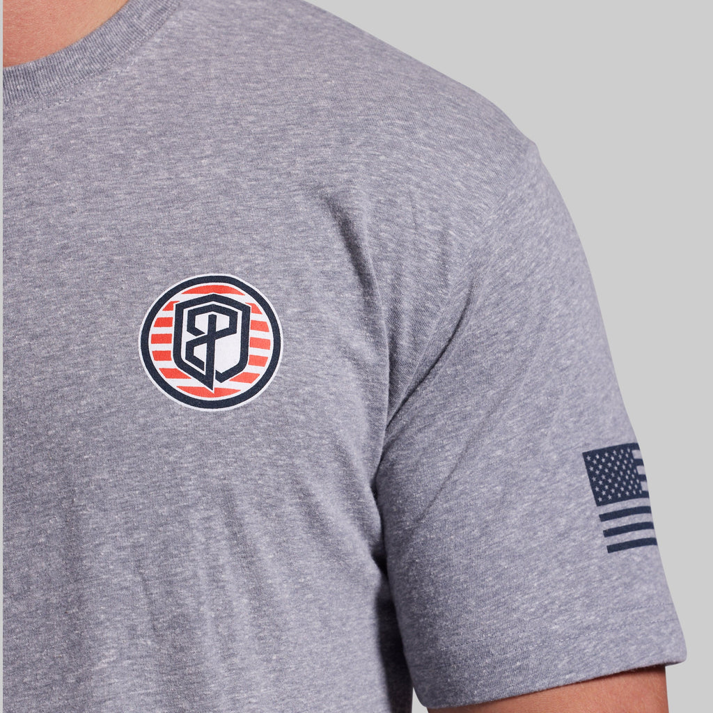 For The Driven Patriot Tee (Heather Grey)