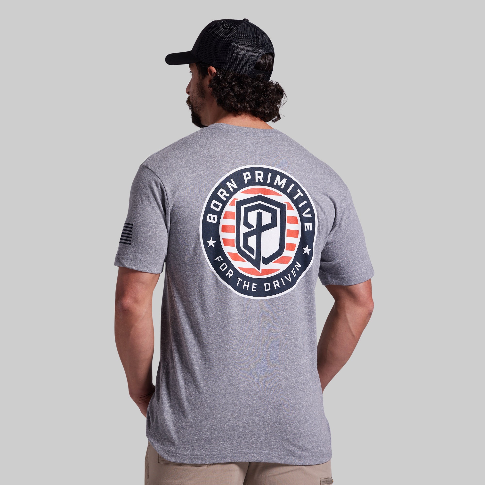 For The Driven Patriot Tee (Heather Grey)