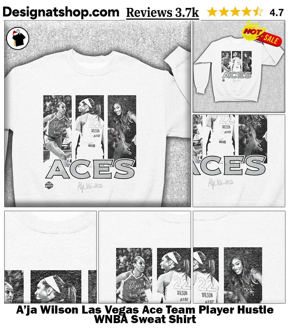 A’ja Wilson Las Vegas Ace Team Player Hustle WNBA shirt