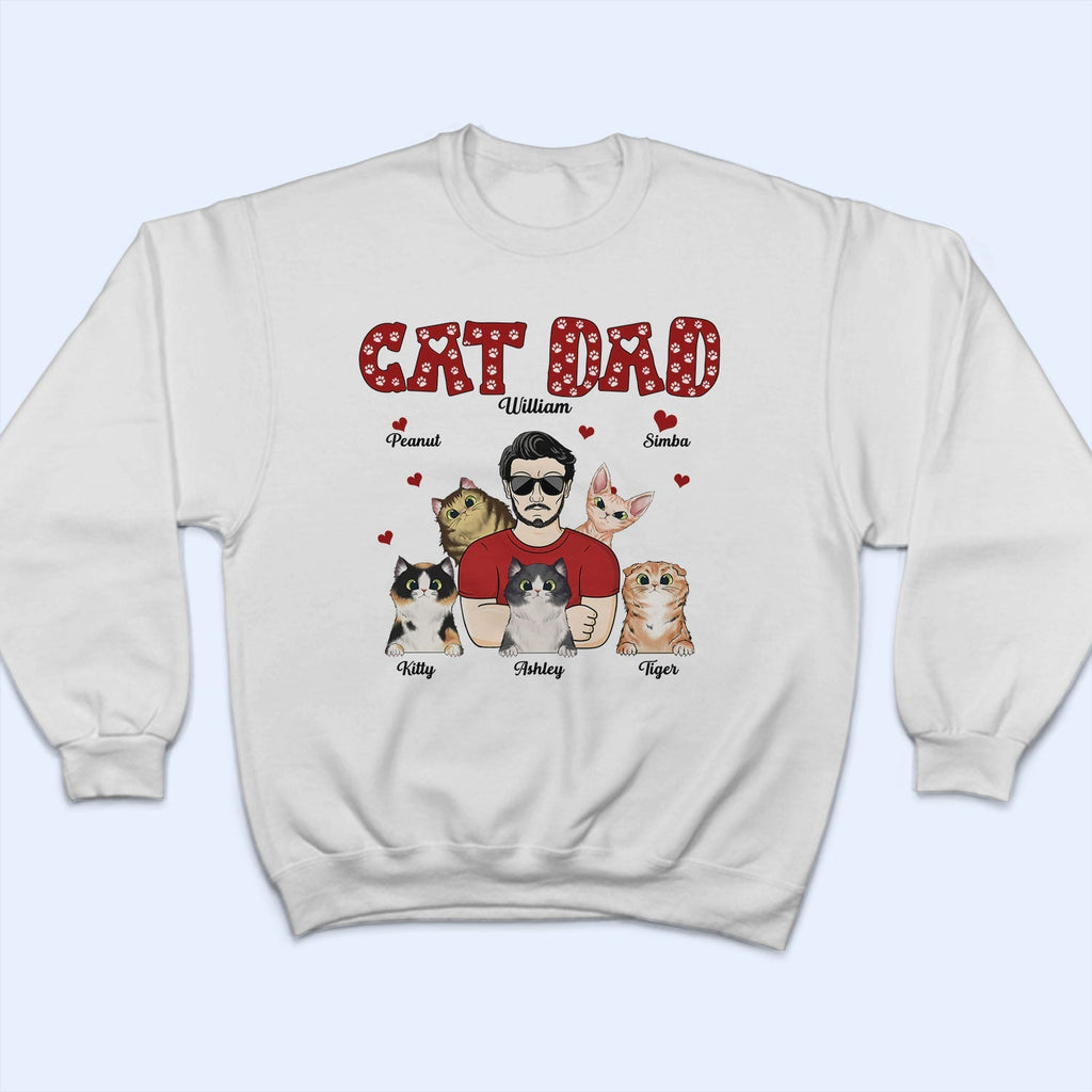 Cat Mom Cat Dad - Birthday Gift For Mother, Father, Pet Lovers - Personalized Custom T Shirt