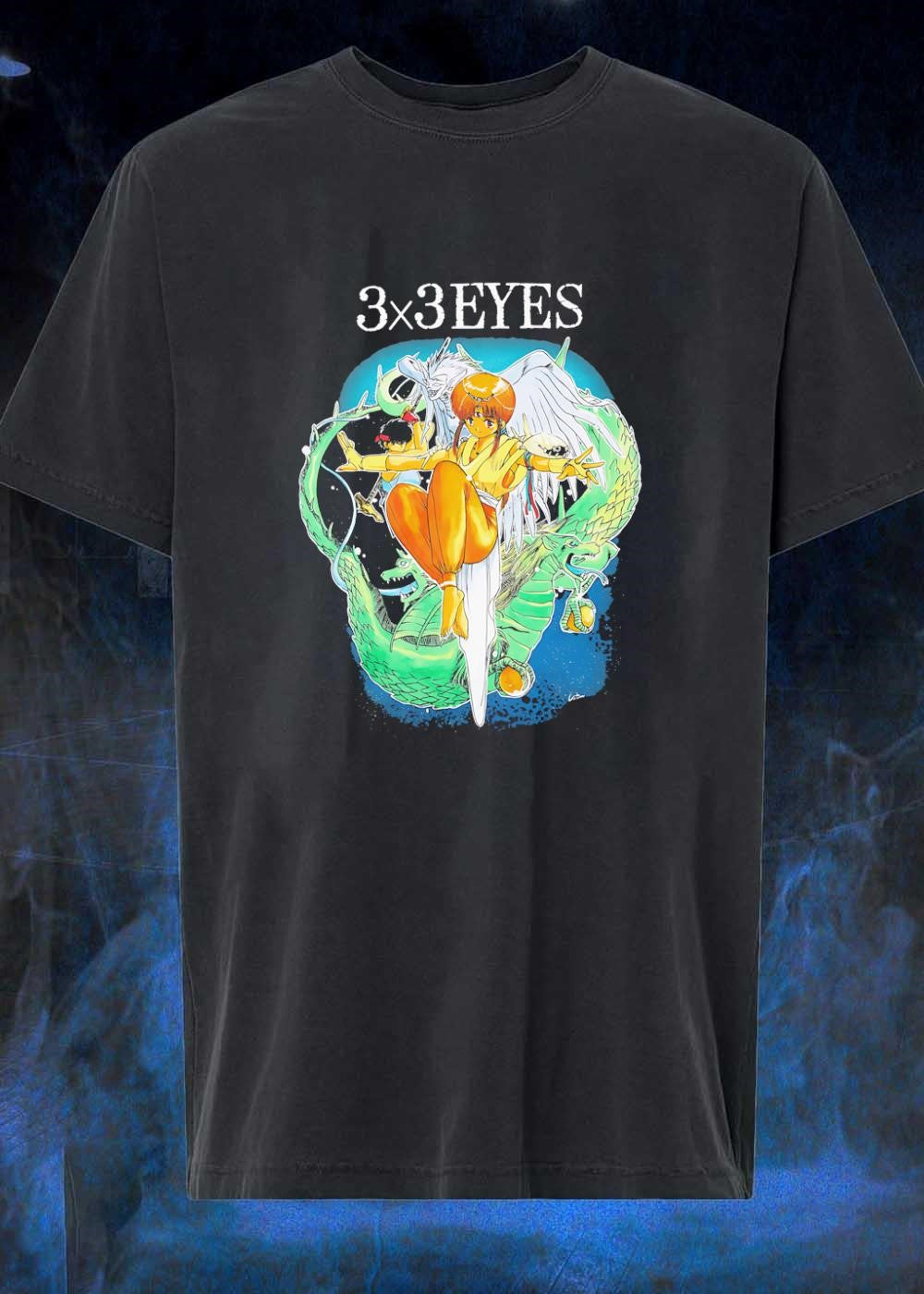 Pai and Yakumo in Combat 3×3 EYES T-Shirt