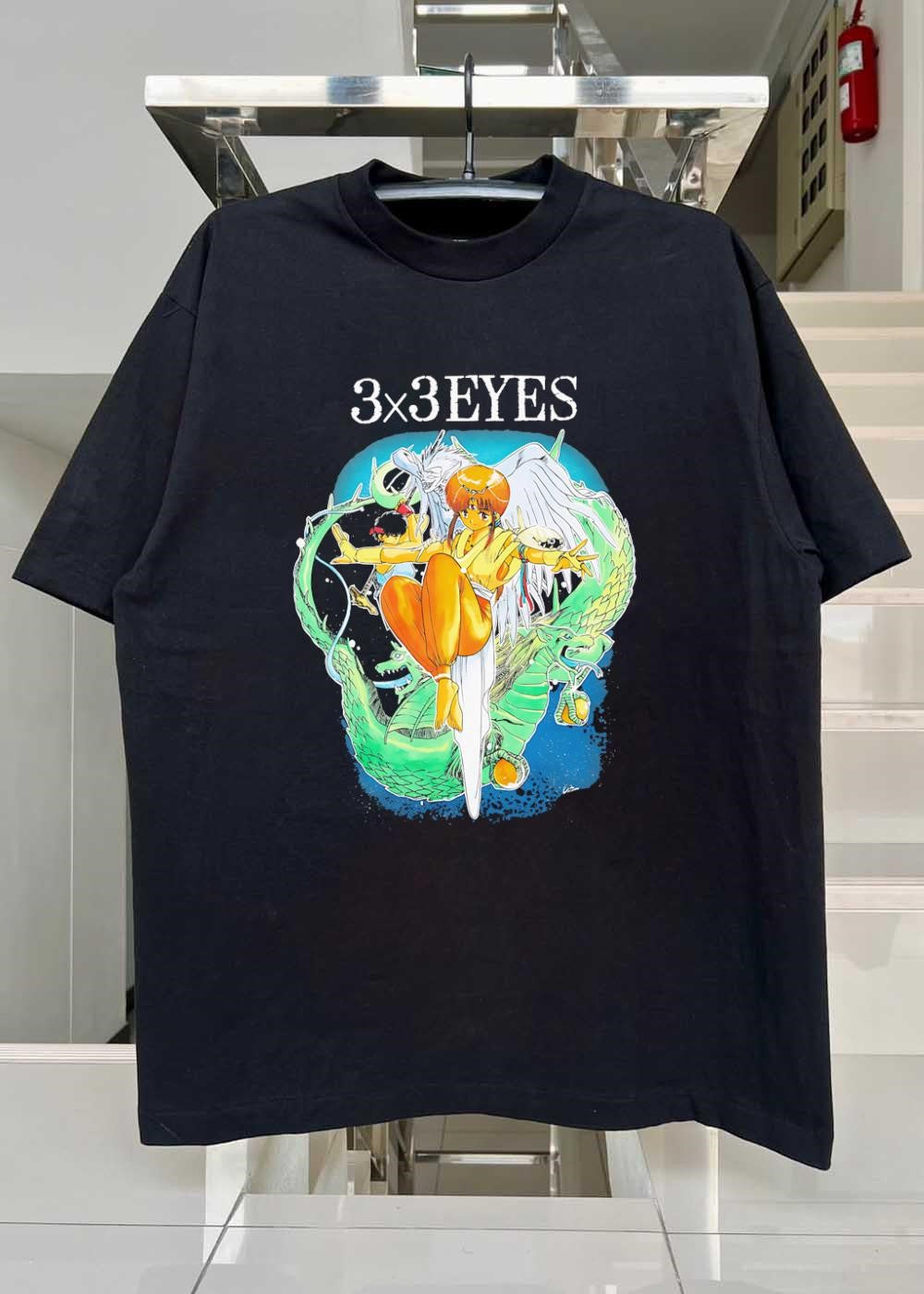 Pai and Yakumo in Combat 3×3 EYES T-Shirt