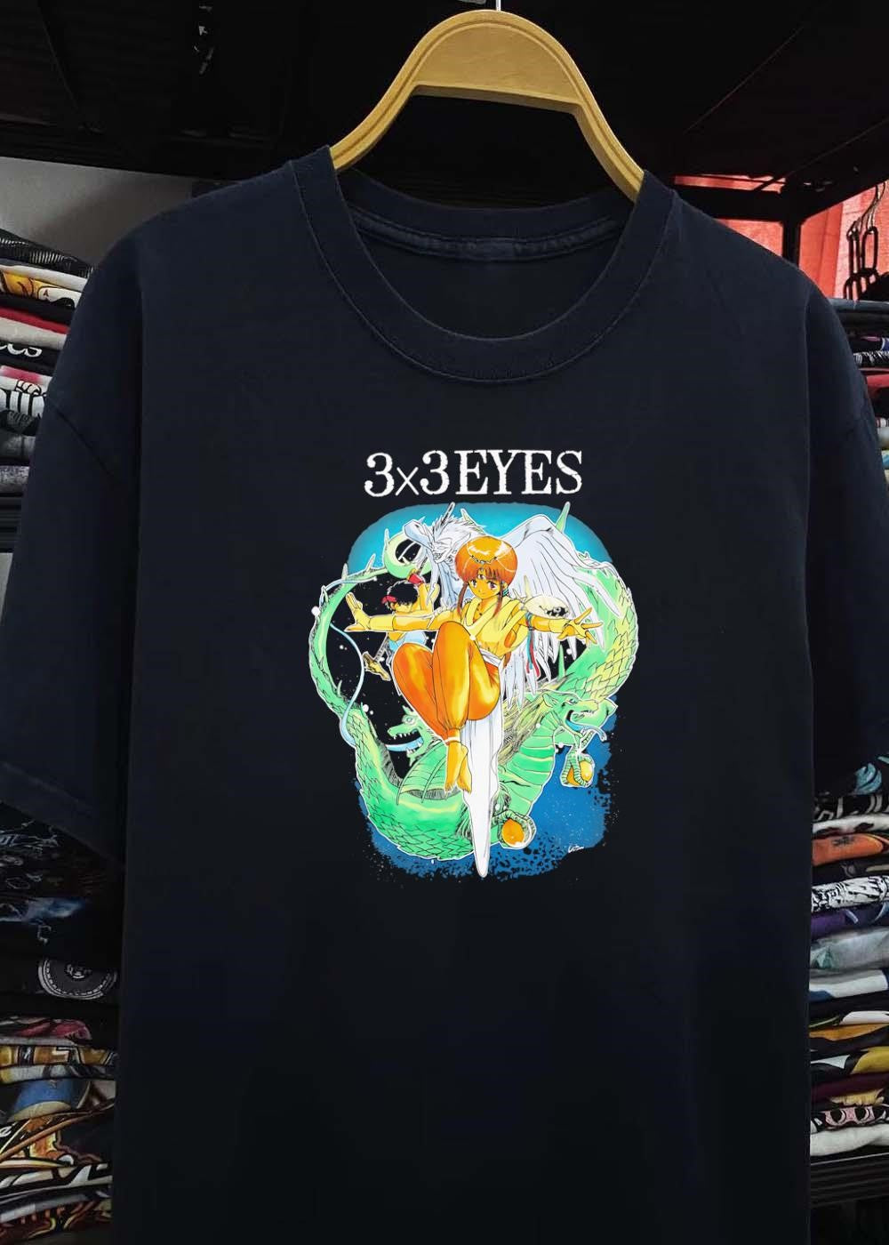 Pai and Yakumo in Combat 3×3 EYES T-Shirt