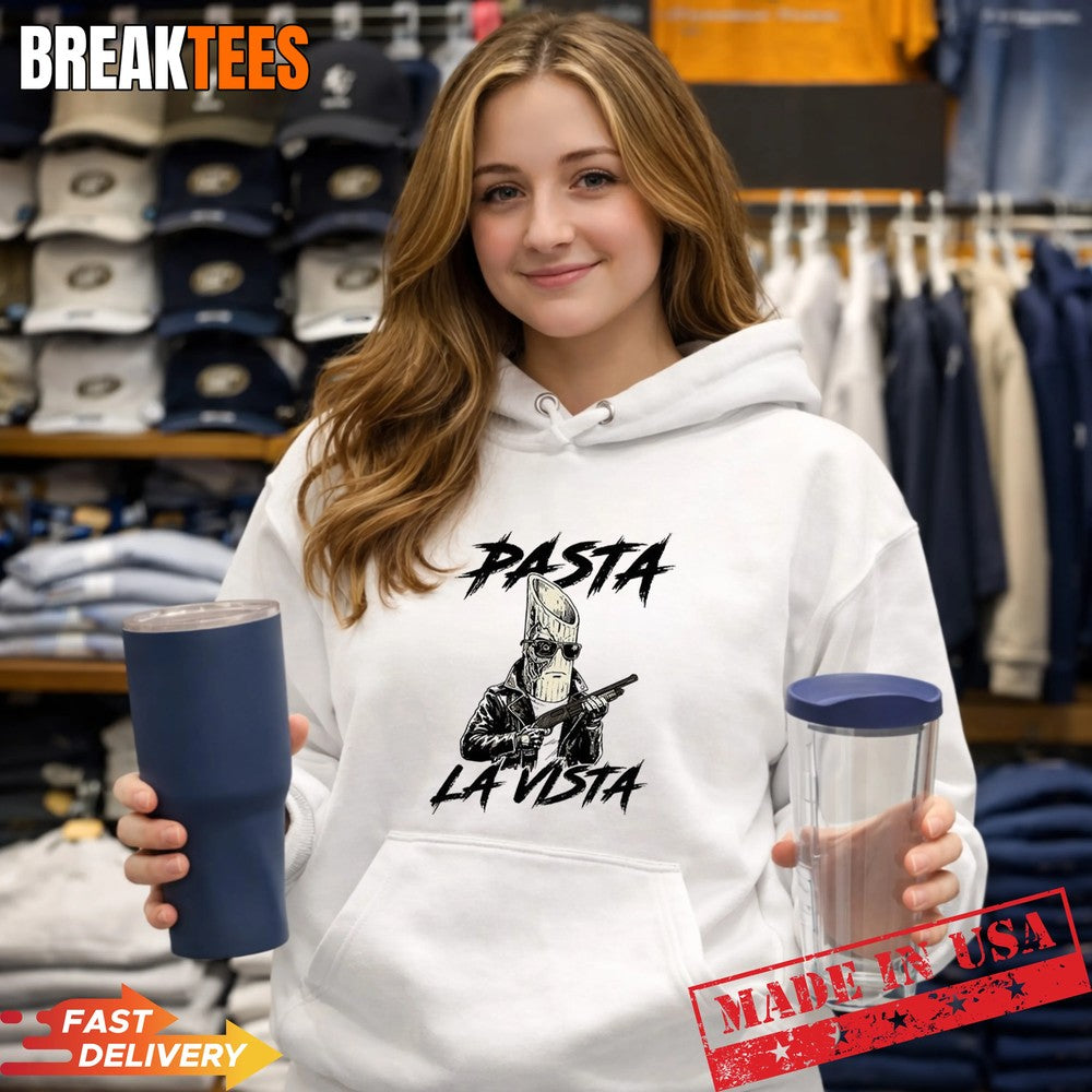 Pasta La Vista Terminator parody T-Shirt