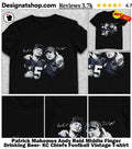 Patrick Mahomes Andy Reid Middle Finger Drinking Beer- KC Chiefs Football Vintage shirt