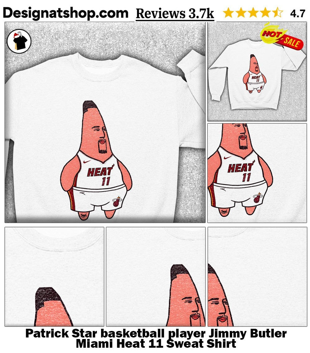 Patrick Star basketball player Jimmy Butler Miami Heat 11 shirt