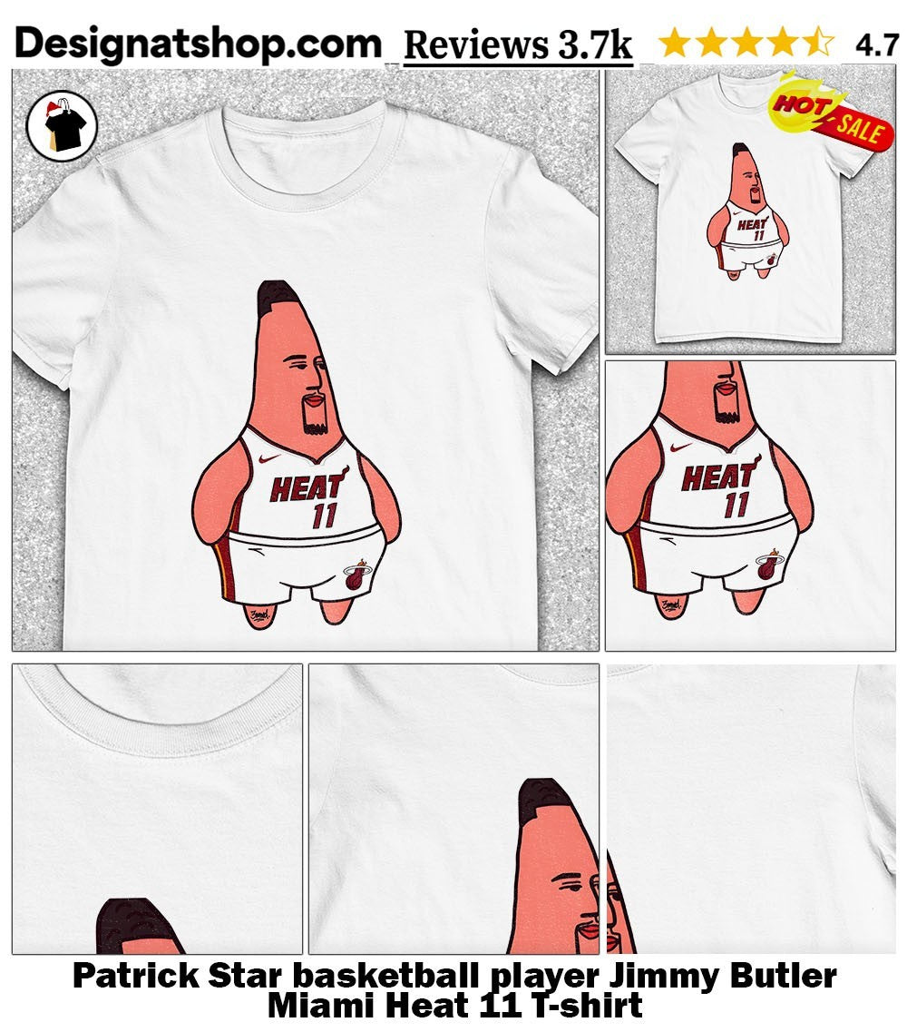 Patrick Star basketball player Jimmy Butler Miami Heat 11 shirt