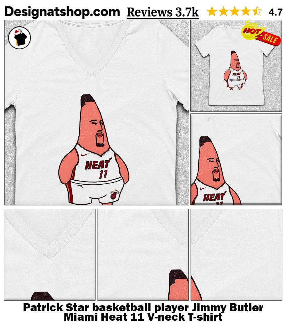 Patrick Star basketball player Jimmy Butler Miami Heat 11 shirt