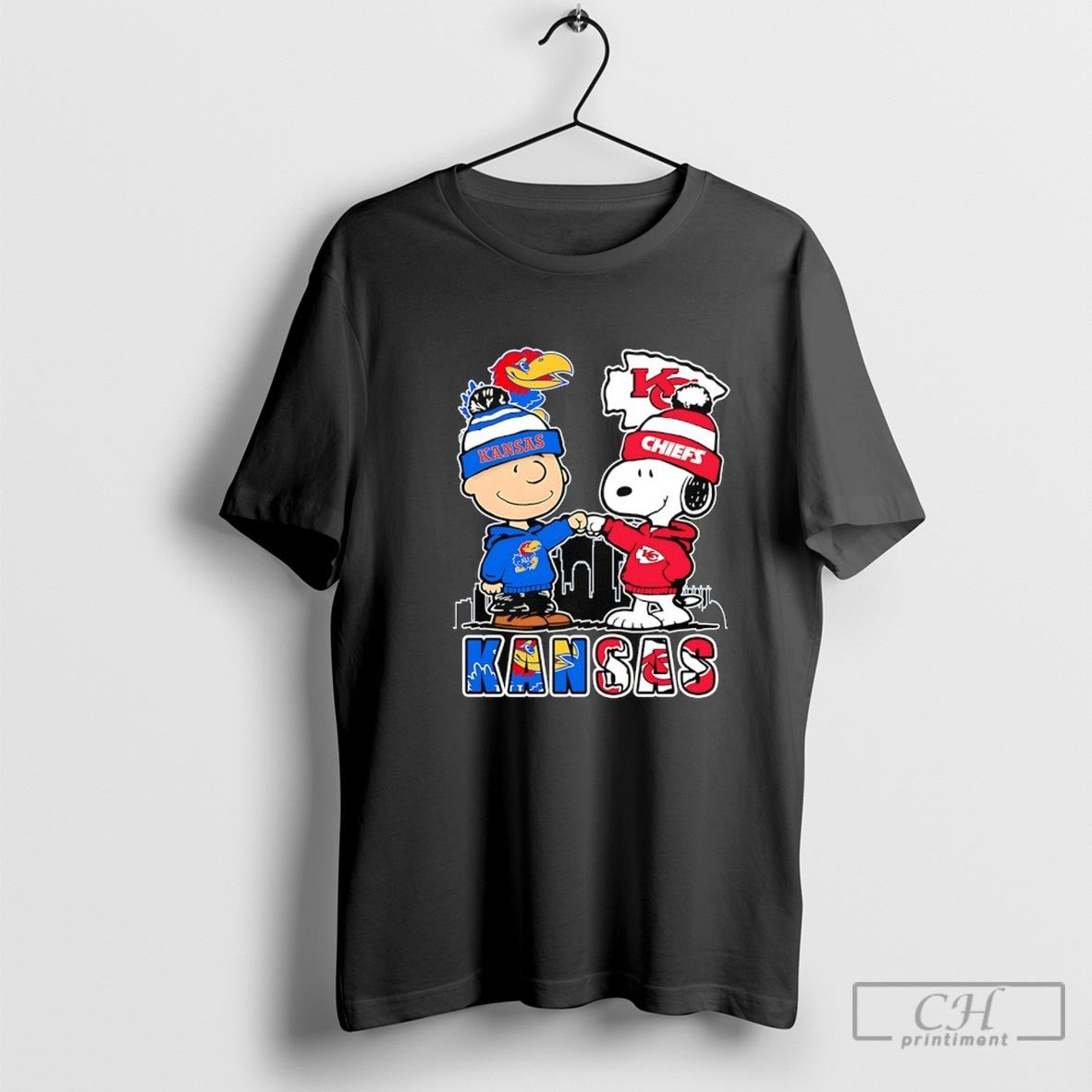 Peanuts Kansas City Jayhawk And Kansas City Chiefs Cartoon Shirt Sweater