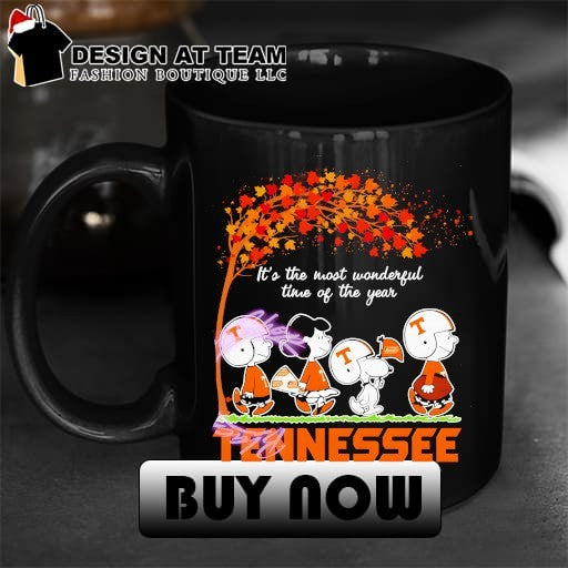 Peanuts character walking Tennessee Fall Football it’s the most wonderful time of the year shirt