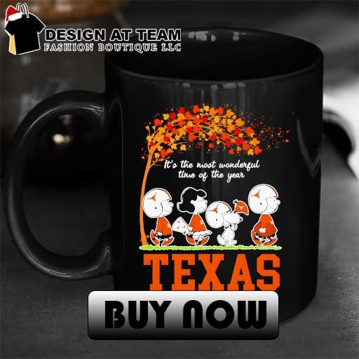 Peanuts character walking Texas Longhorn Football it’s the most wonderful time of the year shirt