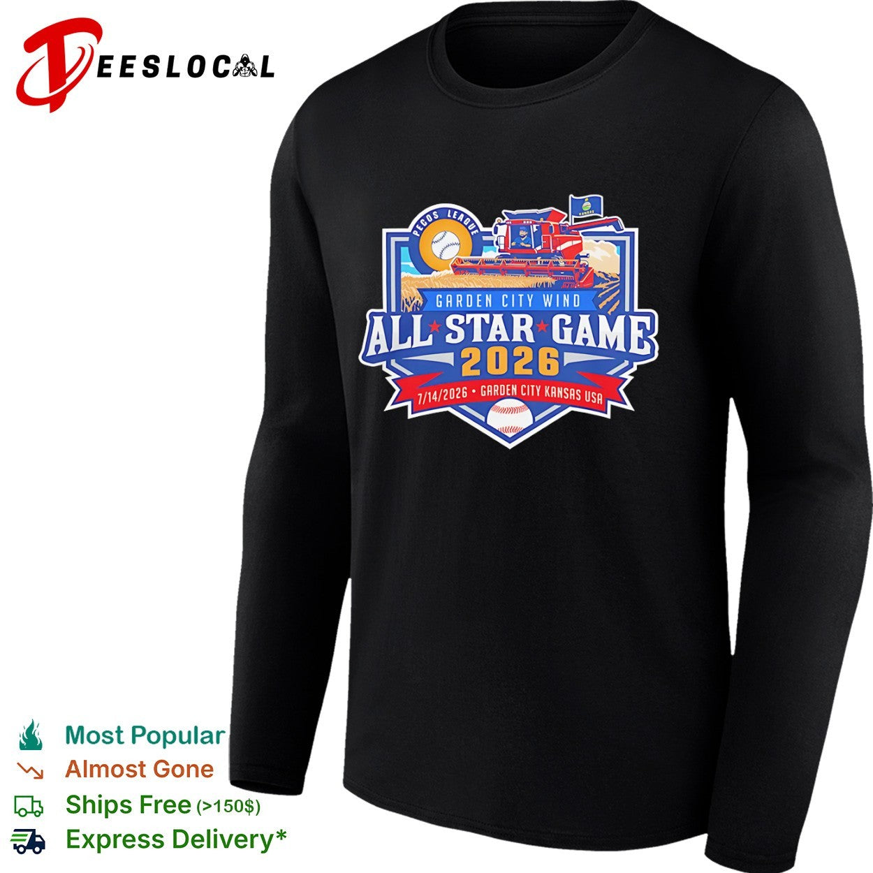 Pecos League Garden City Wind All Star Game 2026 7 14 2026 shirt