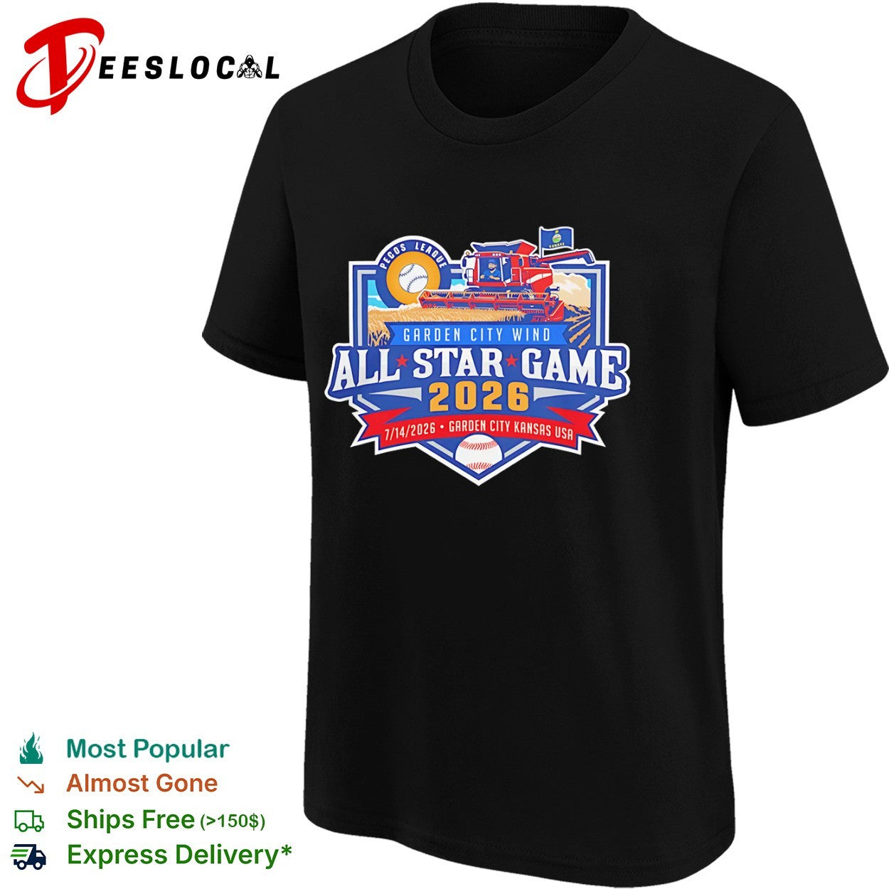 Pecos League Garden City Wind All Star Game 2026 7 14 2026 shirt