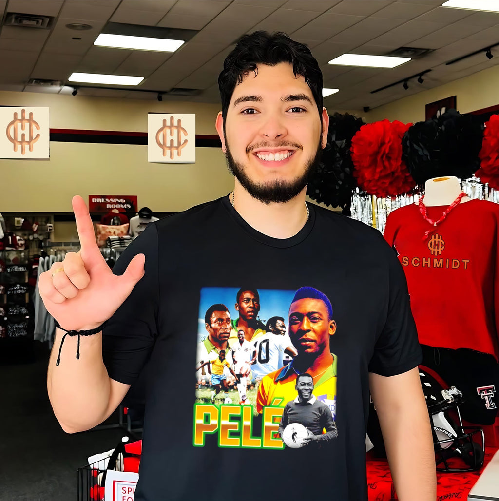 Pelé Santos FC Legend Tribute Pele Brazil Soccer graphic shirt