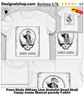 Penn State Nittany Lion Grateful Dead Skull Casey Jones Mascot parody shirt