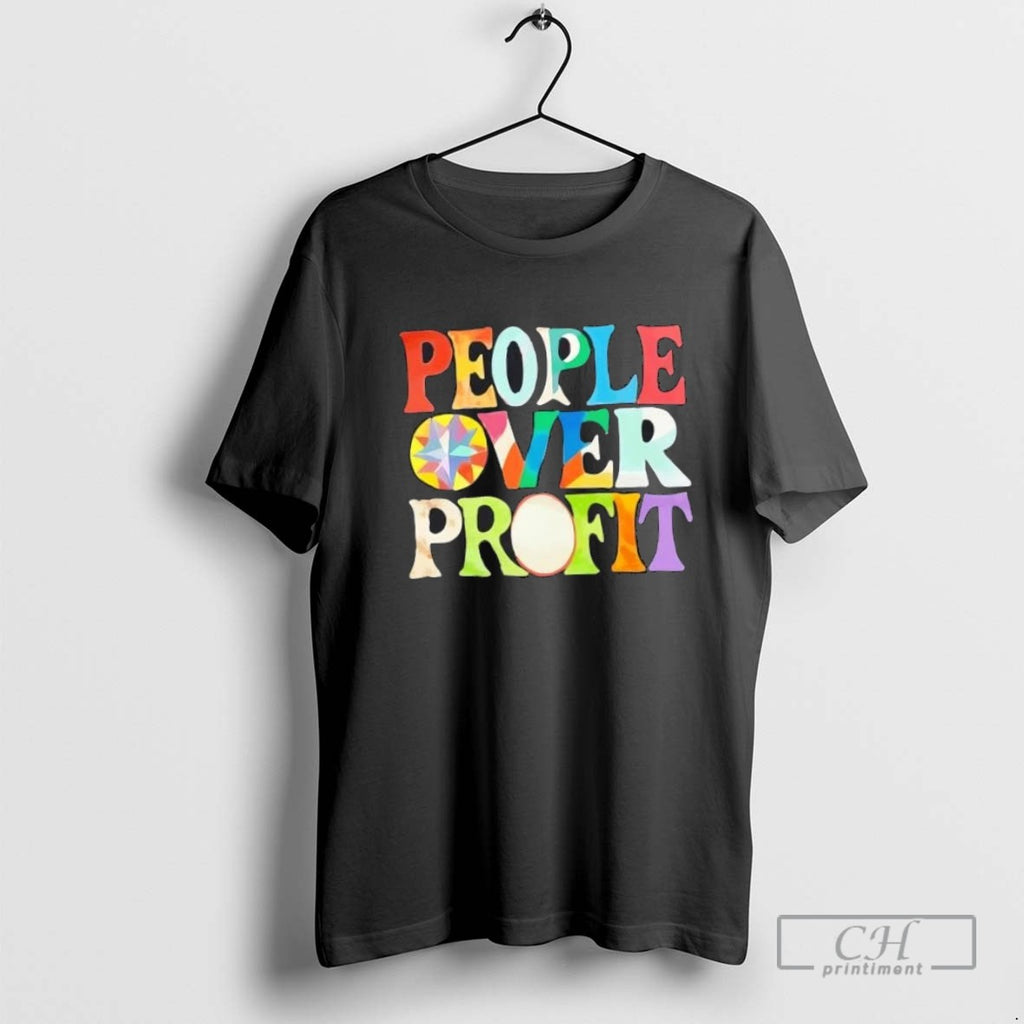 People Over Profiit Colors T Shirt Sweater