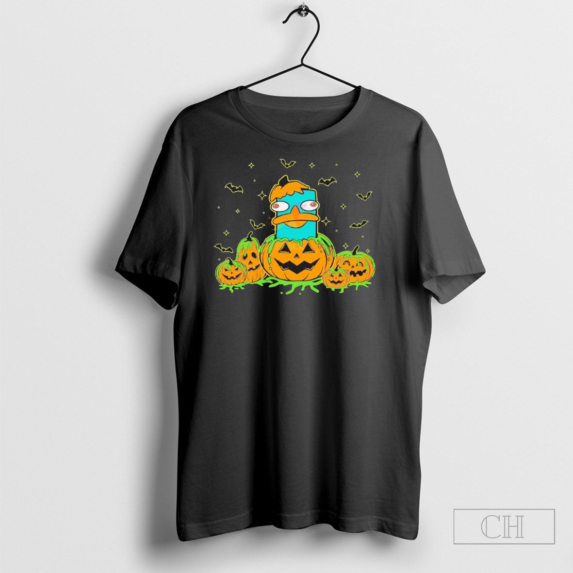 Perry The Platypus Halloween Pumpkin Jack O Lantern Shirt Tee