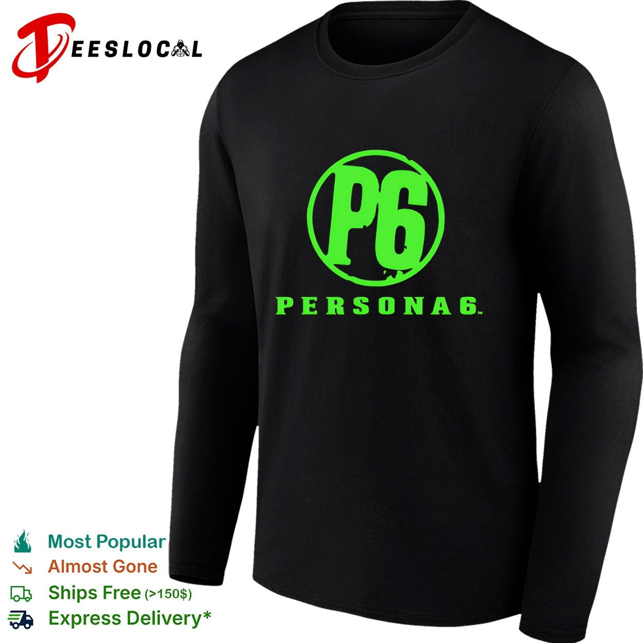Persona 6 P6 Logo Gaming Video Game shirt