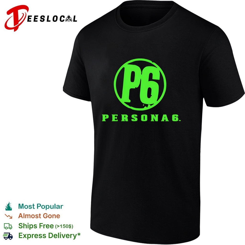 Persona 6 P6 Logo Gaming Video Game shirt