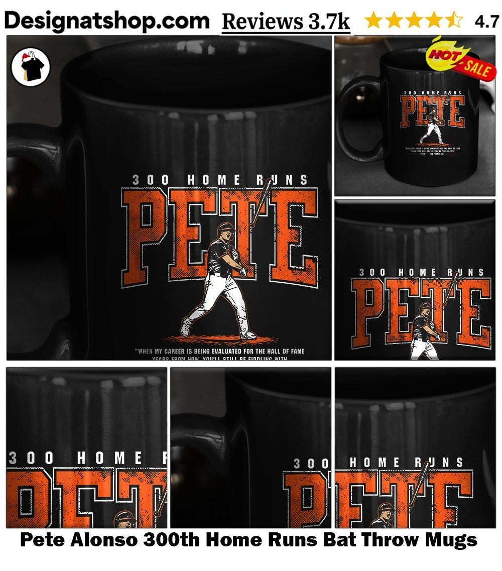 Pete Alonso 300th Home Runs Bat Throw shirt