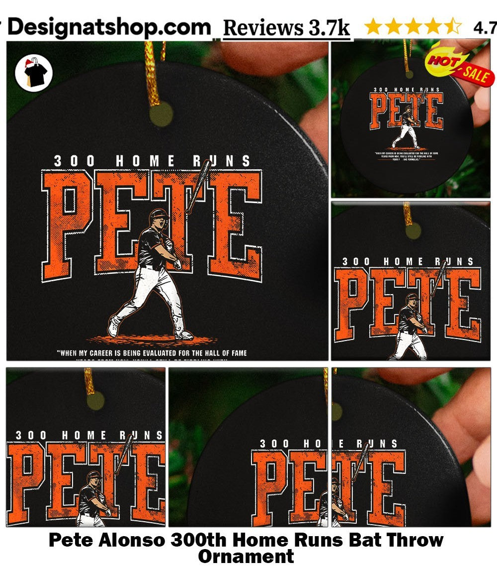 Pete Alonso 300th Home Runs Bat Throw shirt
