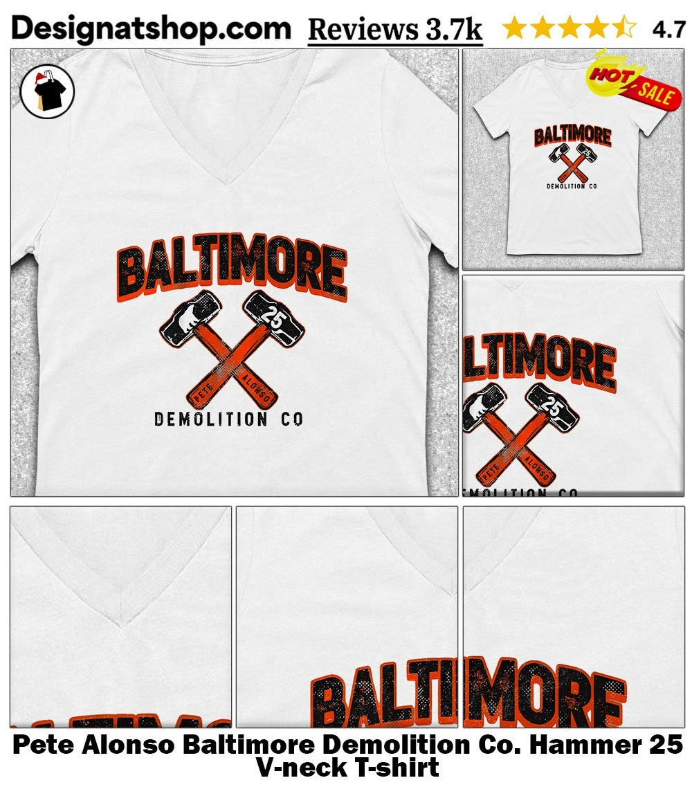 Pete Alonso Baltimore Demolition Co. Hammer 25 shirt