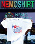 Philadelphia 76ers basketball city building shirt