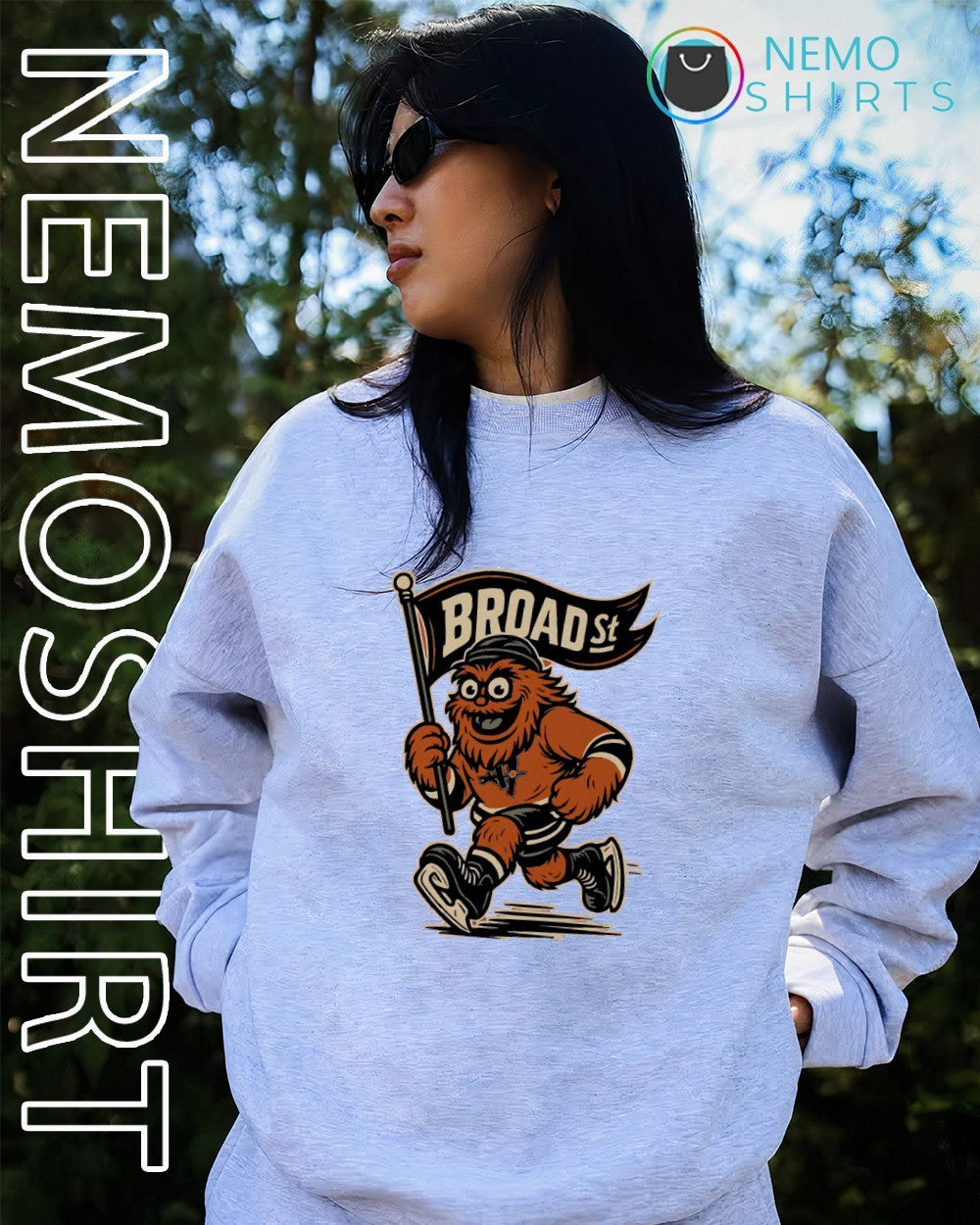 Philadelphia Flyers Gritty broad st flag shirt