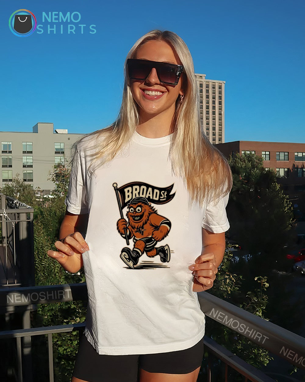 Philadelphia Flyers Gritty broad st flag shirt