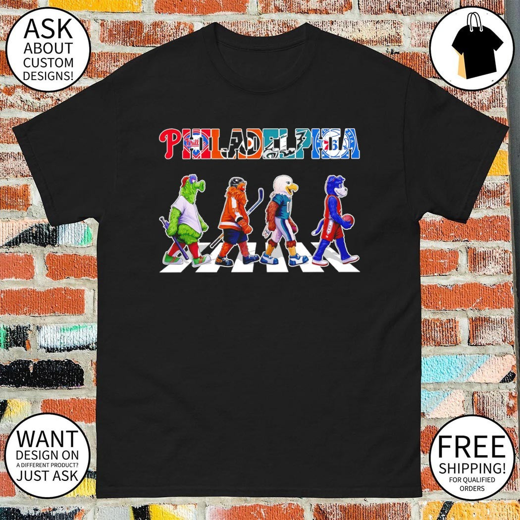 Philadelphia Mascots Abbey Road shirt