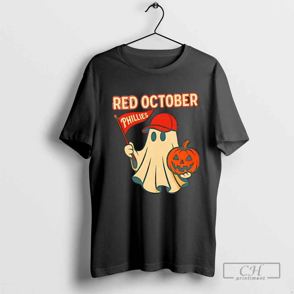 Philadelphia Phillies Red October Halloween Ghost