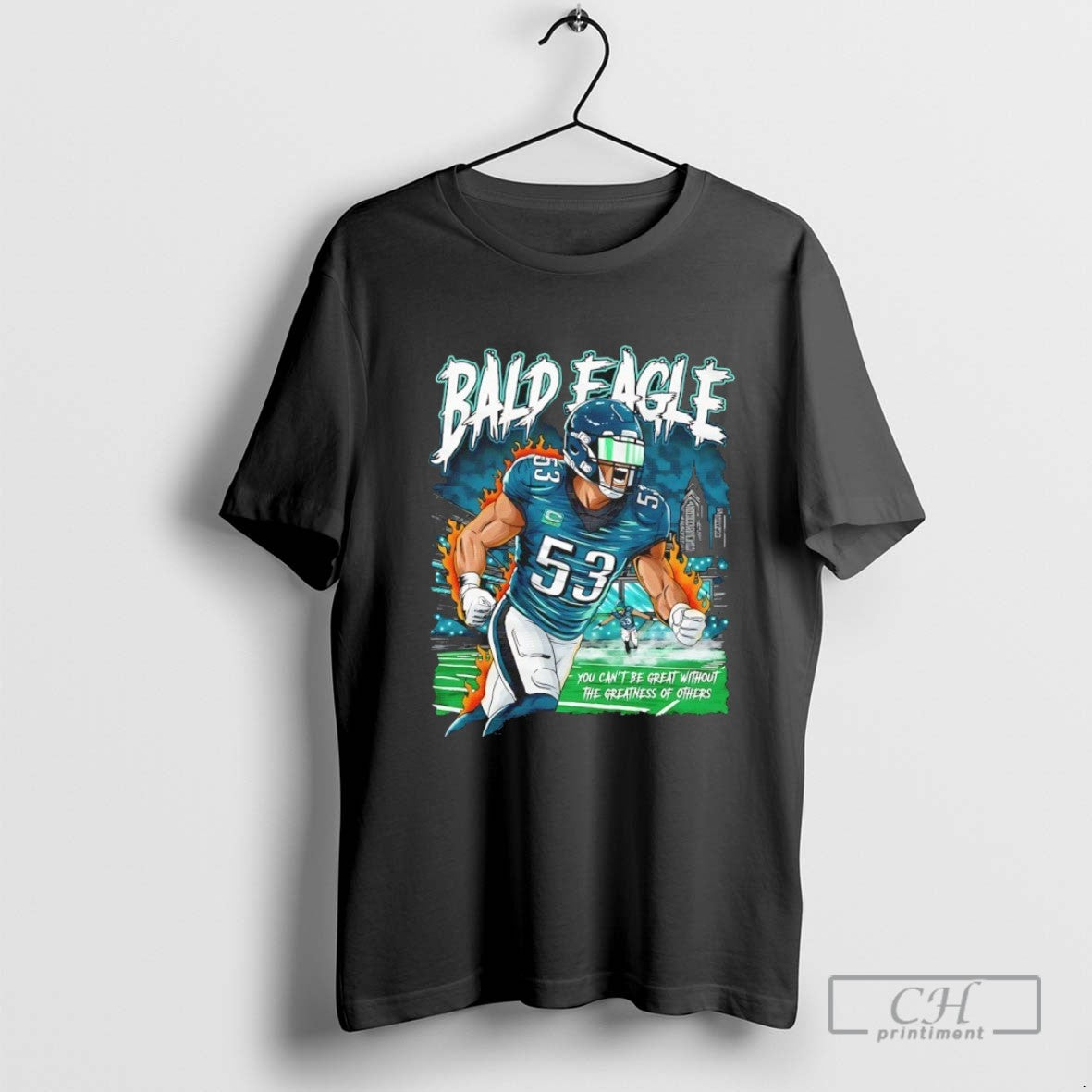 Philadelphia Zack Baun Bald Eagle You Cant Be Great Without The Greatness Of Others