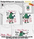 Phillie Phanatic mascot versus Blooper and Mr Met Ring the Bell est 1978 shirt