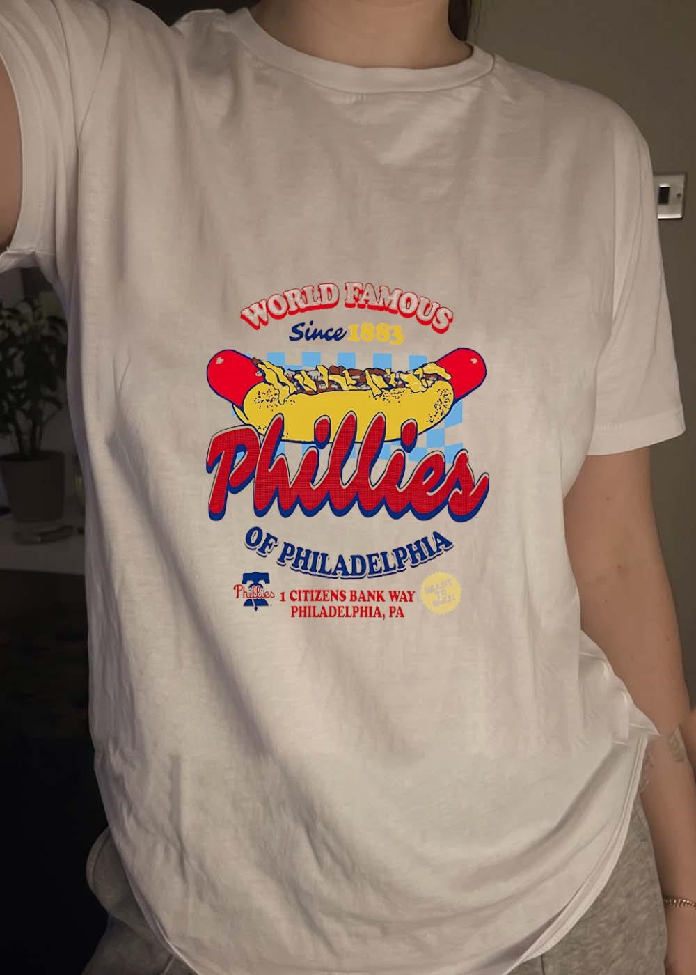 Phillies 1 Citizens Bank Way Philadelphia PA World Famous Since 1883 T-Shirt