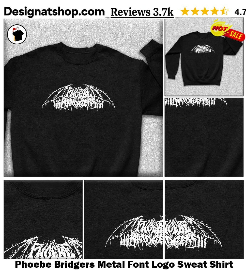 Phoebe Bridgers Metal Font Logo shirt