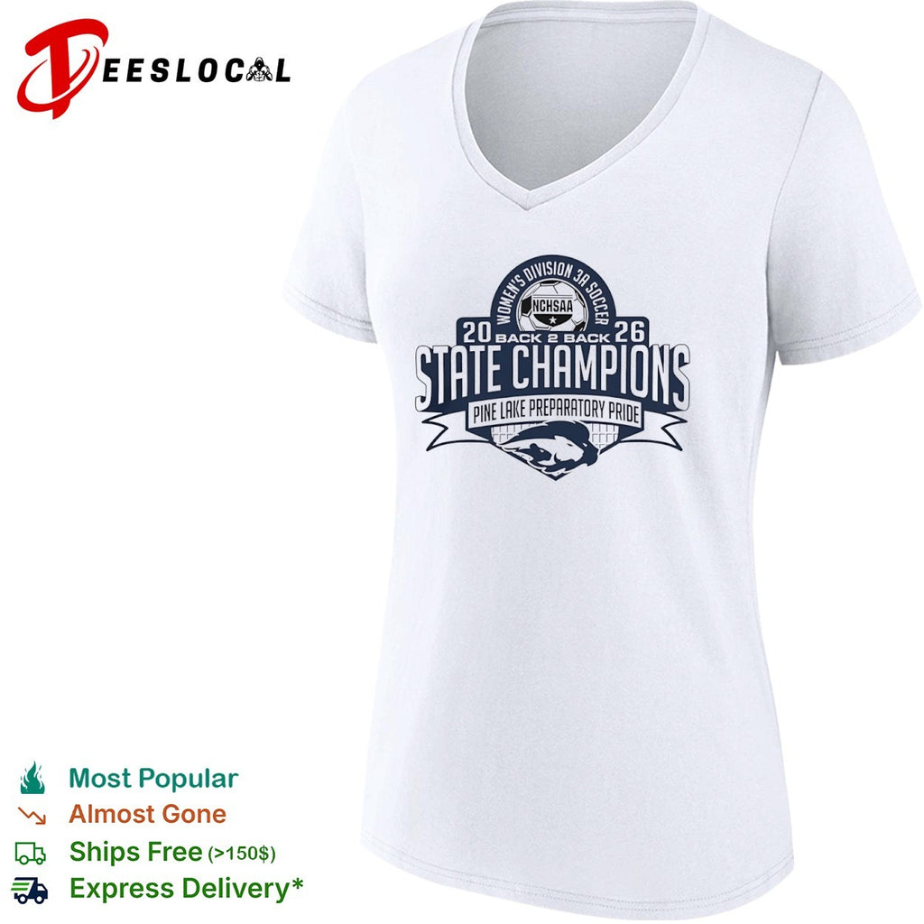Pine Lake Preparatory Pride 2026 NCHSAA Division 3A Soccer State Champions shirt