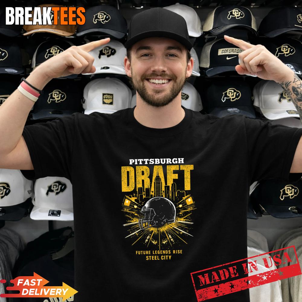 Pittsburgh Draft 2026 Football Skyline Helmet Future Legends Shirt