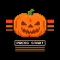Pixel Pumpkin Halloween