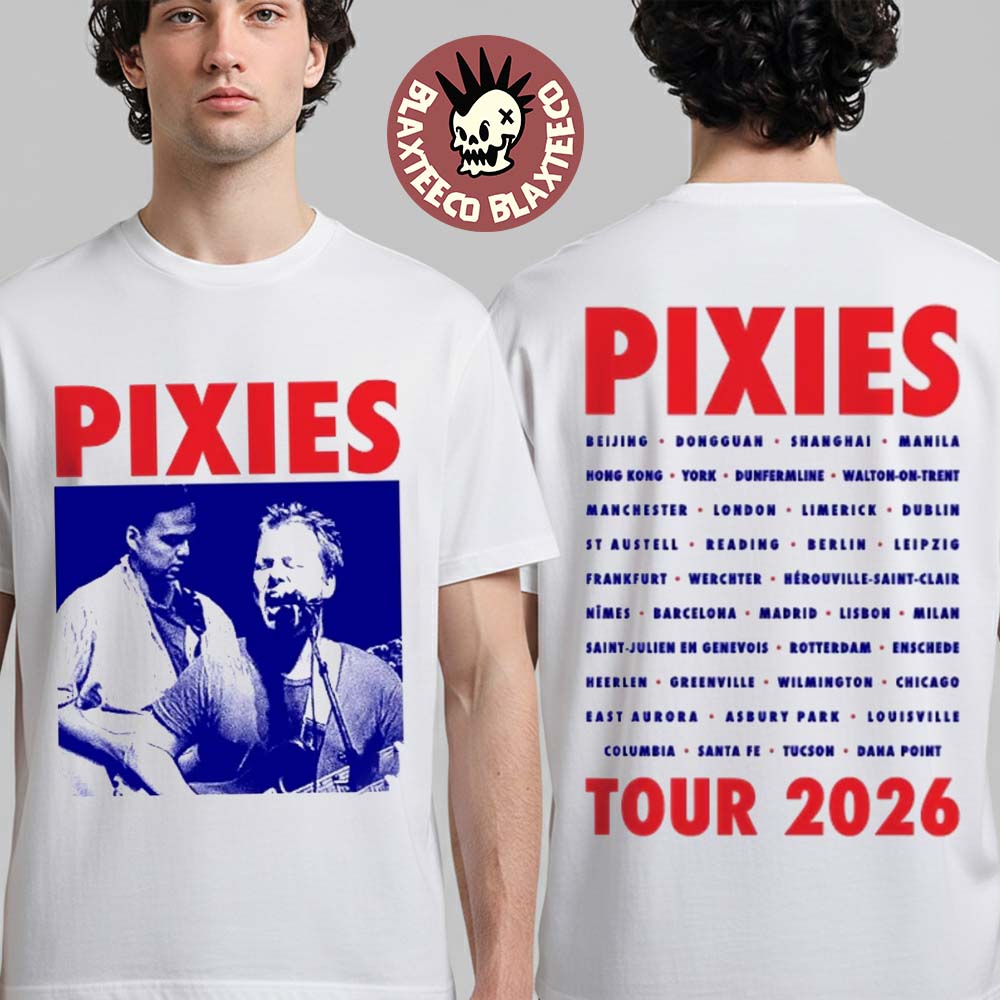 Pixies P40 World Tour 2026 Merch Francis Santiago T-Shirt