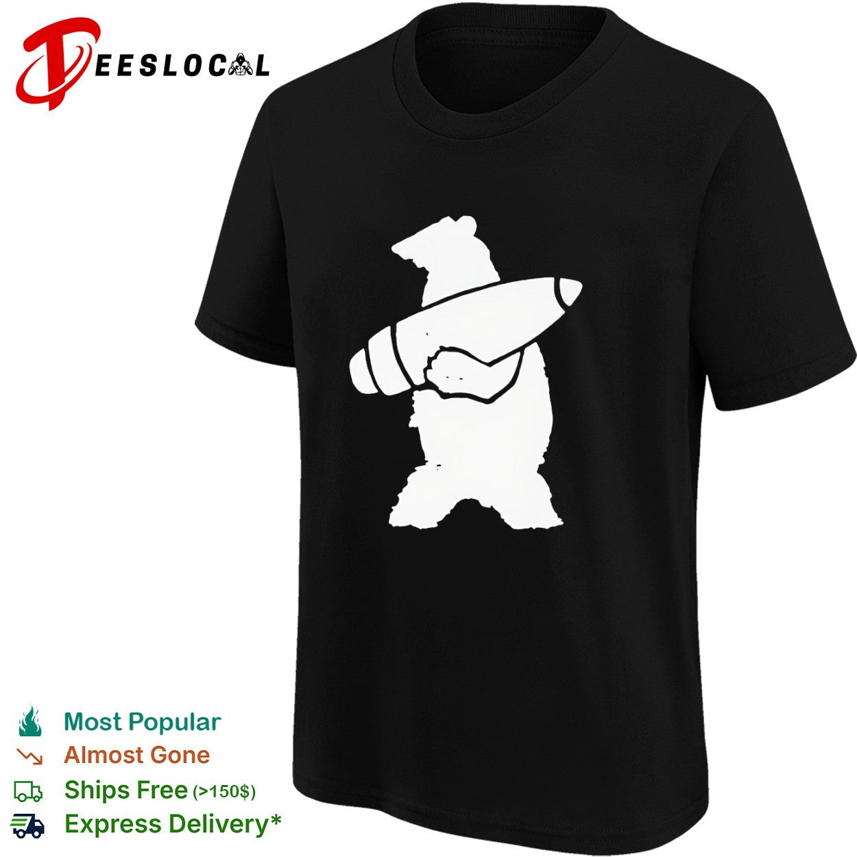 Polar Bear Missile Military War Symbolism Peace Shirt