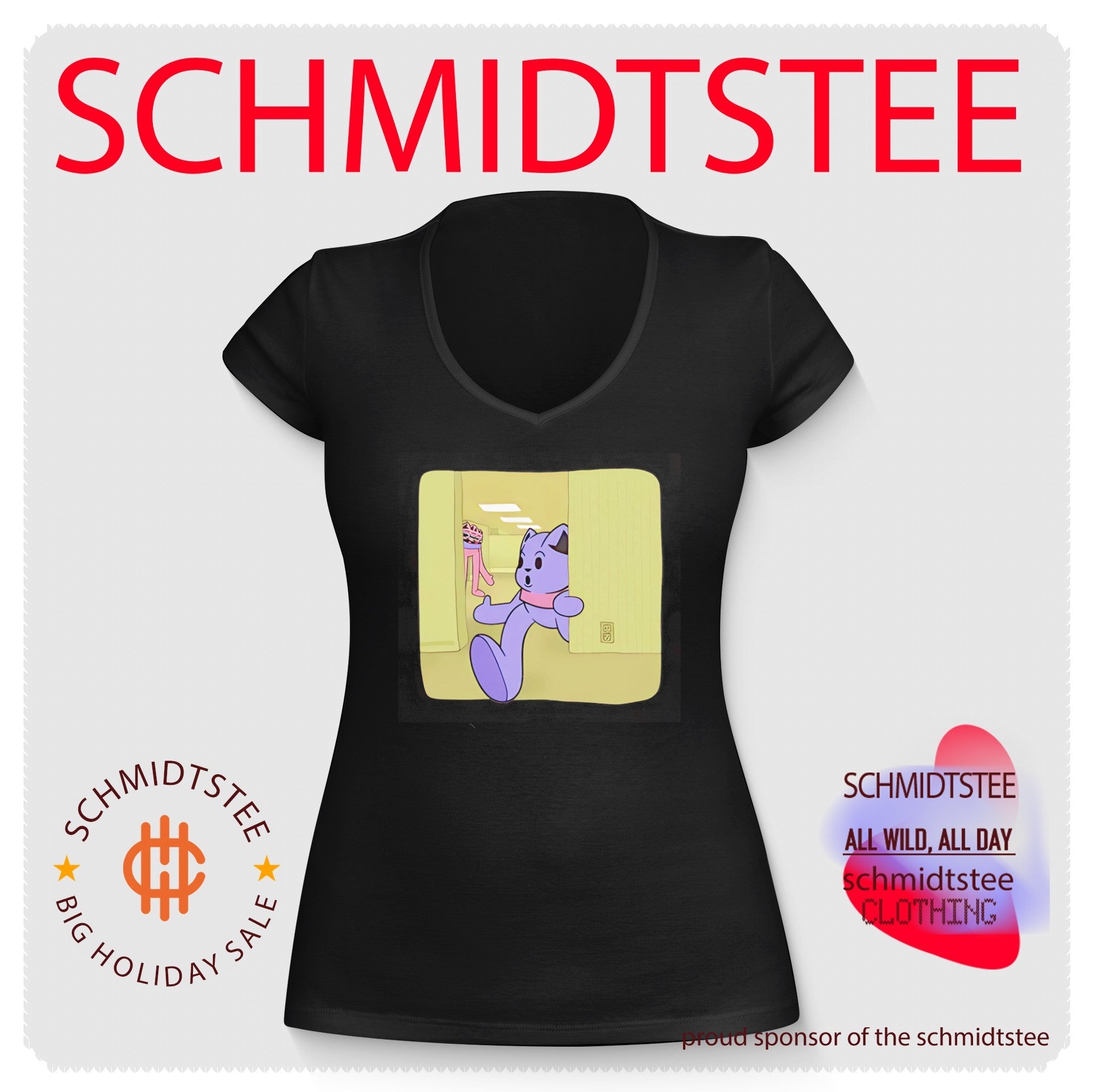 Poppy Playtime Catnap in The Backroom meme shirt