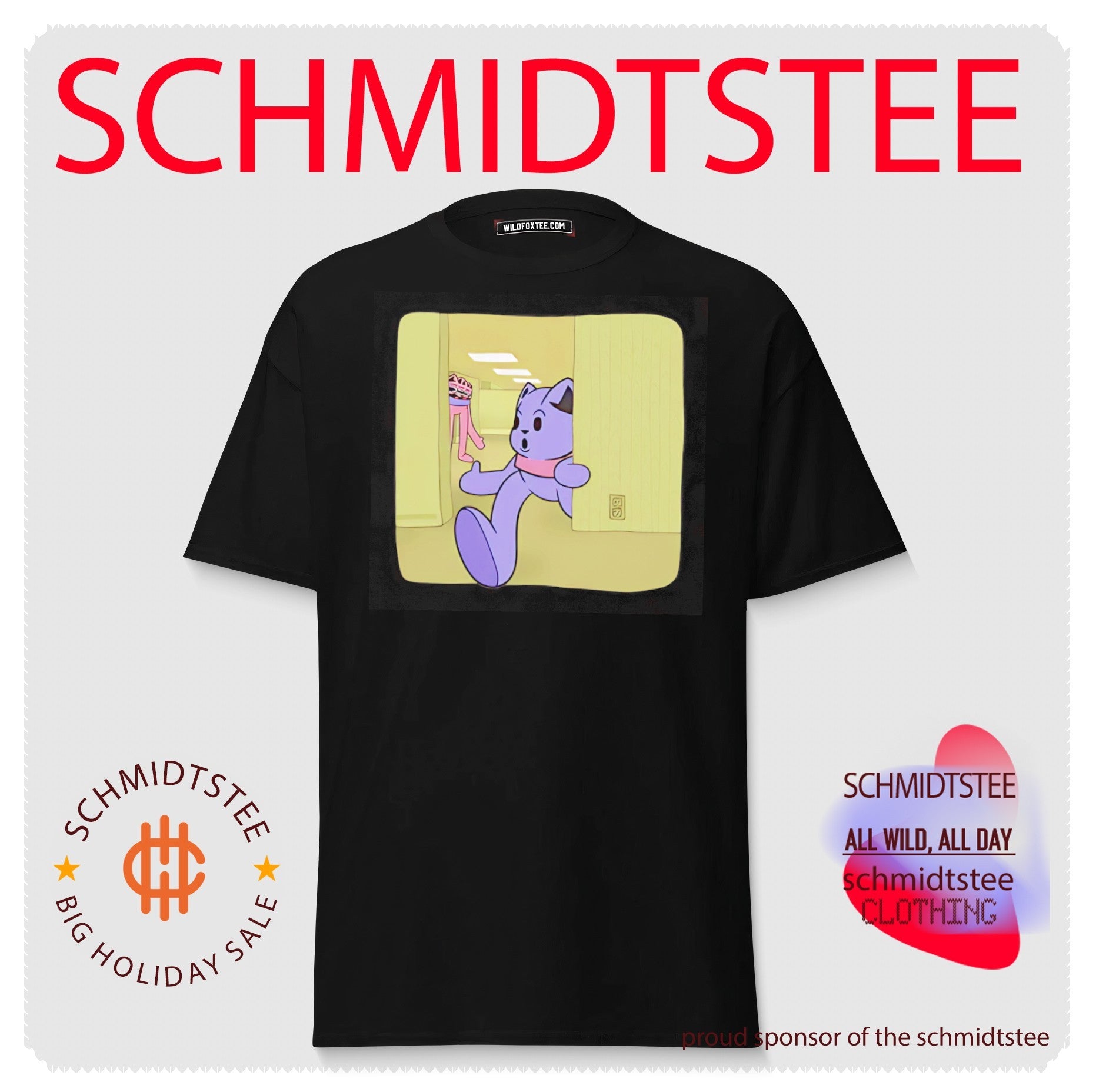 Poppy Playtime Catnap in The Backroom meme shirt